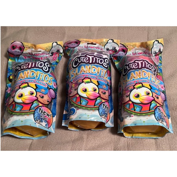 Lot of 3 Cutetitos Islanditos Scented Plush Tropical Friends New & Sealed - Picture 1 of 1